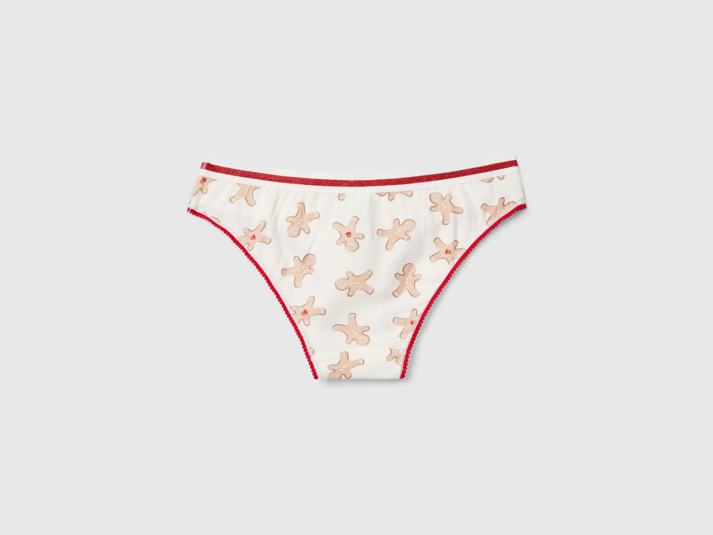 Briefs with biscuit print