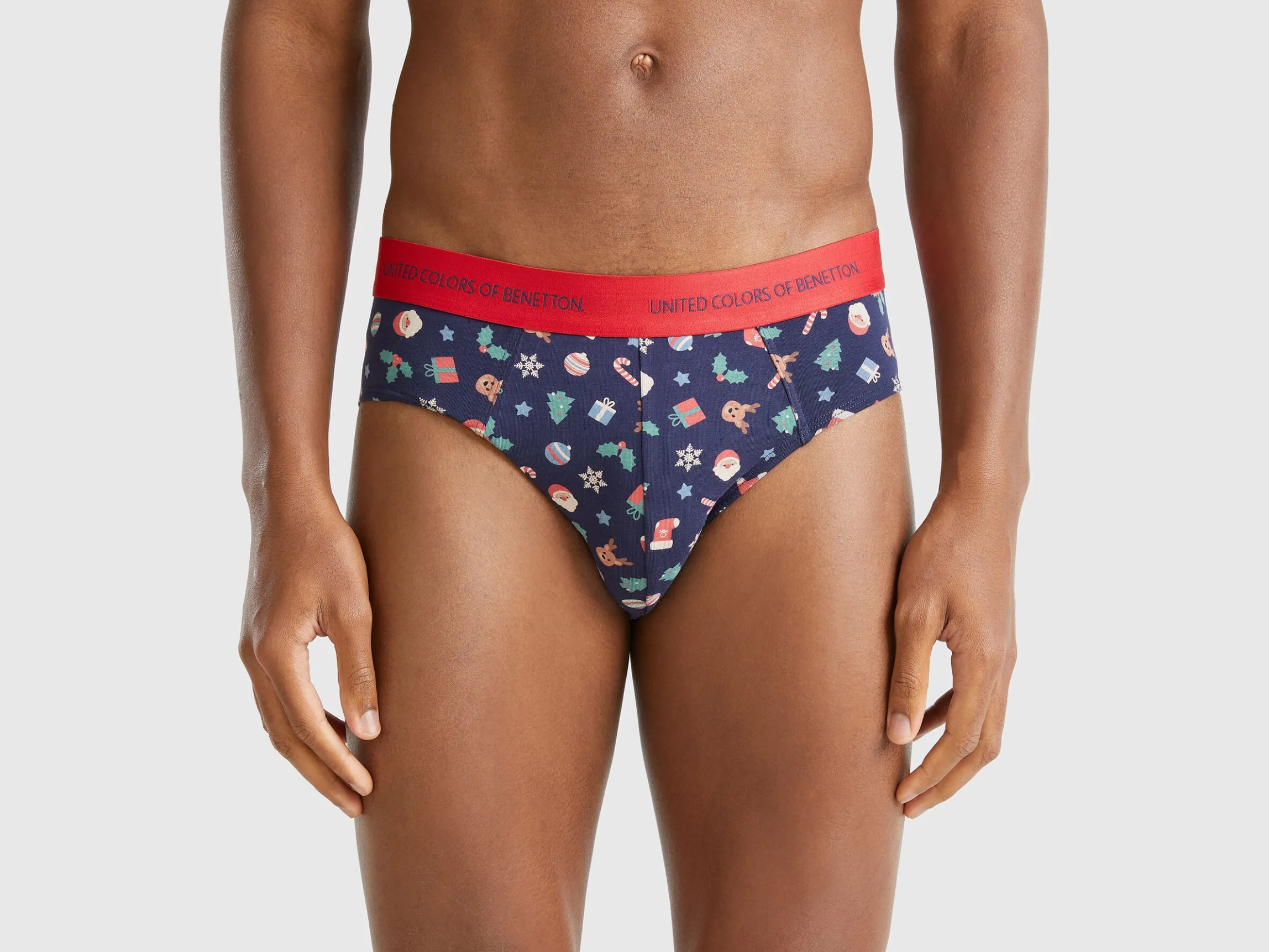 Briefs with Christmas print