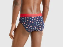 Briefs with Christmas print