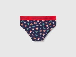 Briefs with Christmas print