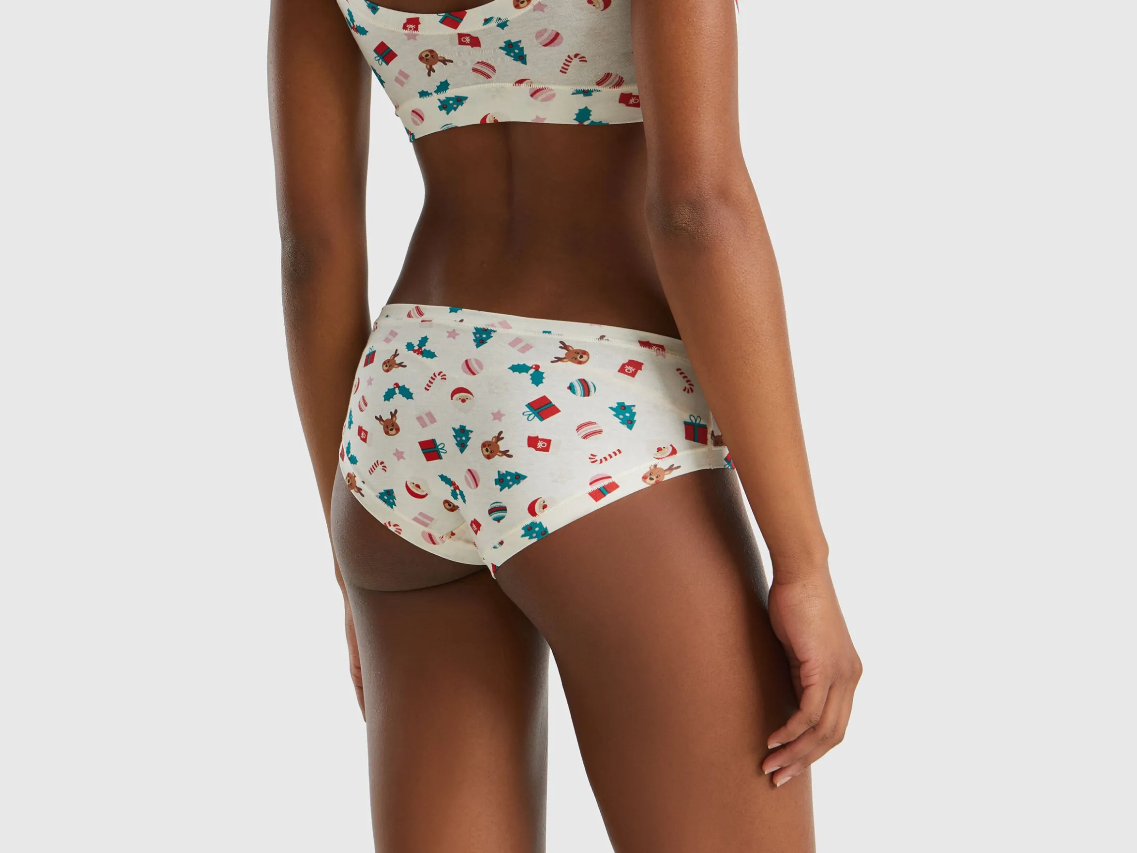 Briefs with Christmas print