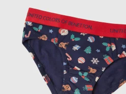 Briefs with Christmas print