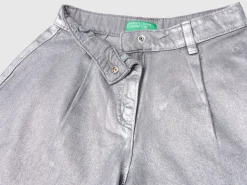 Brushed jean shorts
