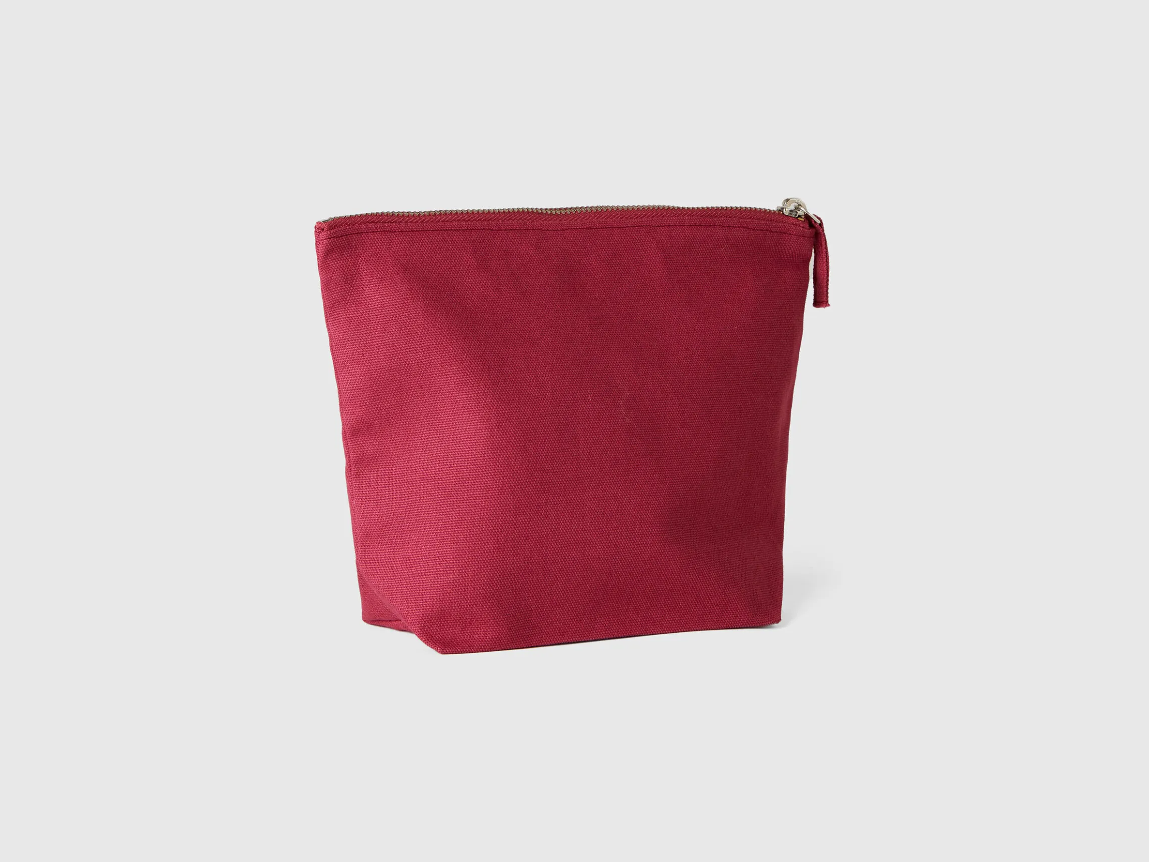 Burgundy clutch in pure cotton