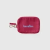 Burgundy keychain and coin purse