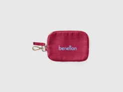 Burgundy keychain and coin purse