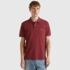 Burgundy regular fit polo