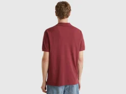 Burgundy regular fit polo