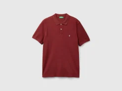Burgundy regular fit polo