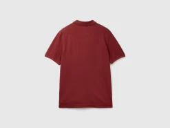 Burgundy regular fit polo