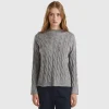 Cable knit sweater
