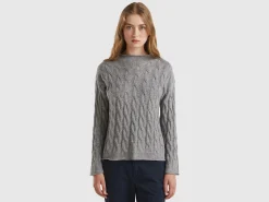Cable knit sweater