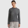 Cable knit sweater