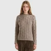 Cable knit sweater