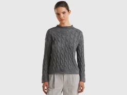 Cable knit sweater