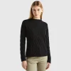 Cable knit sweater