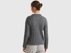 Cable knit sweater