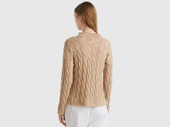 Cable knit sweater