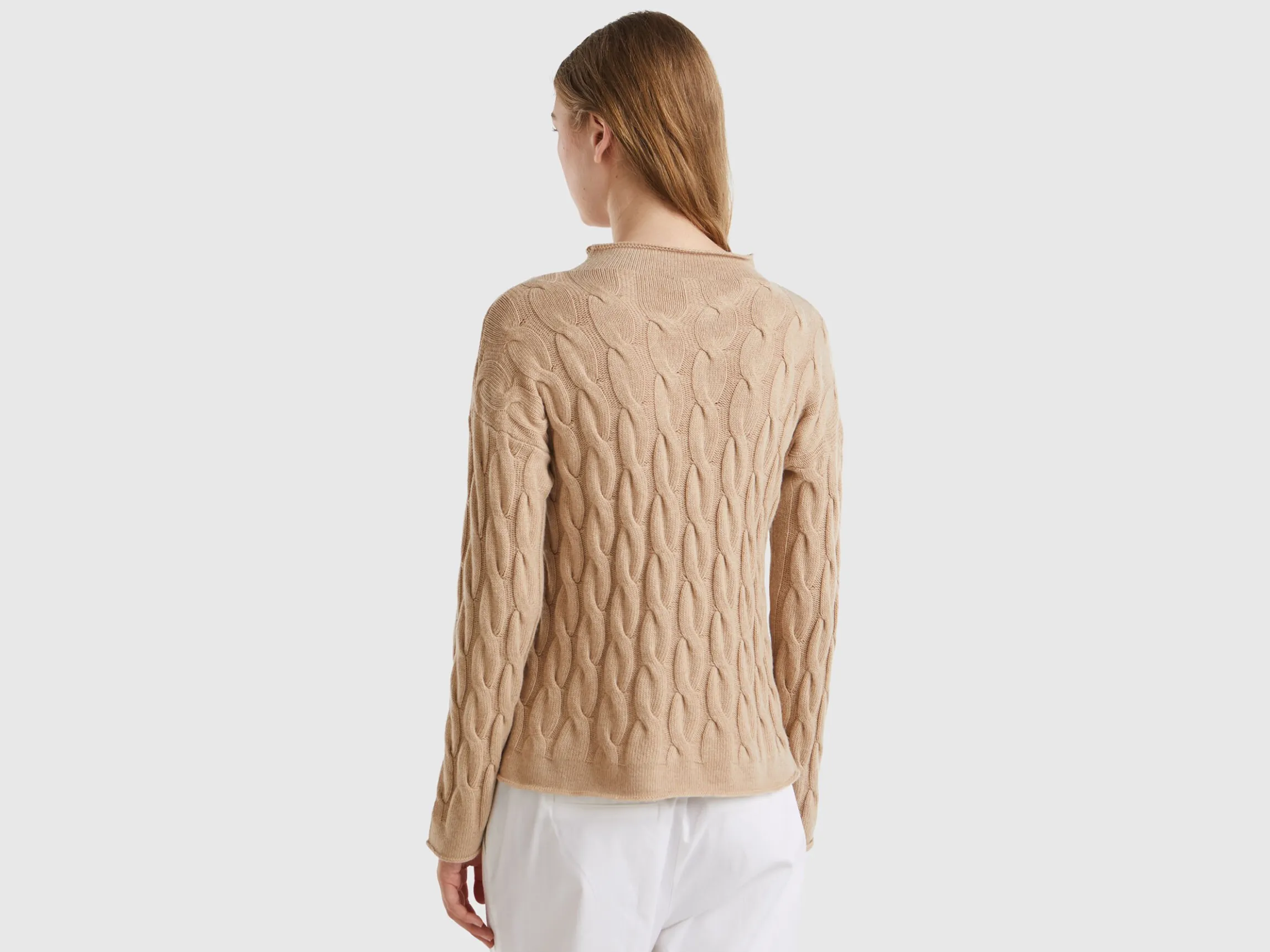 Cable knit sweater