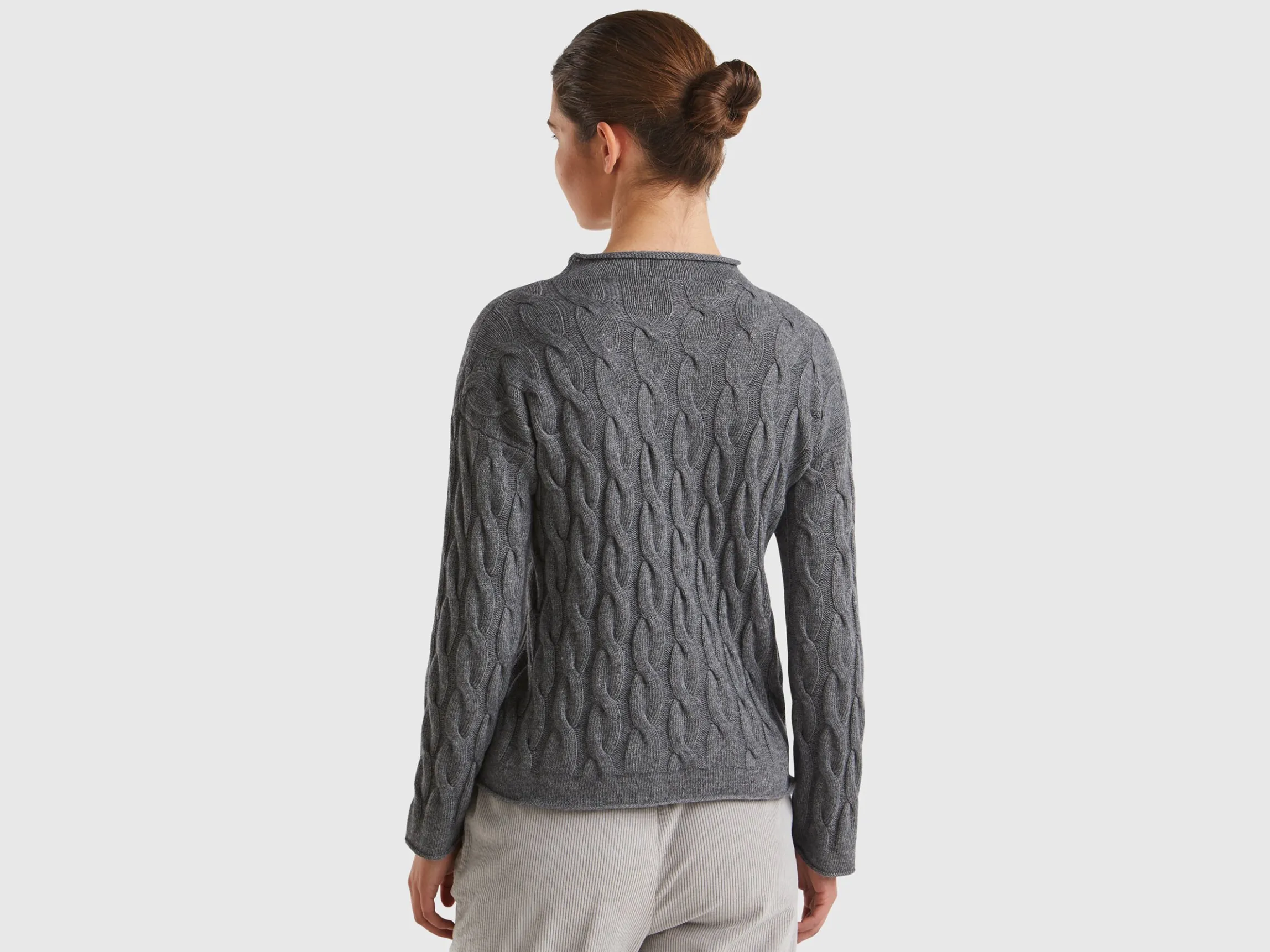 Cable knit sweater