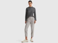 Cable knit sweater