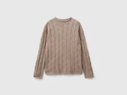 Cable knit sweater