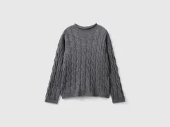 Cable knit sweater