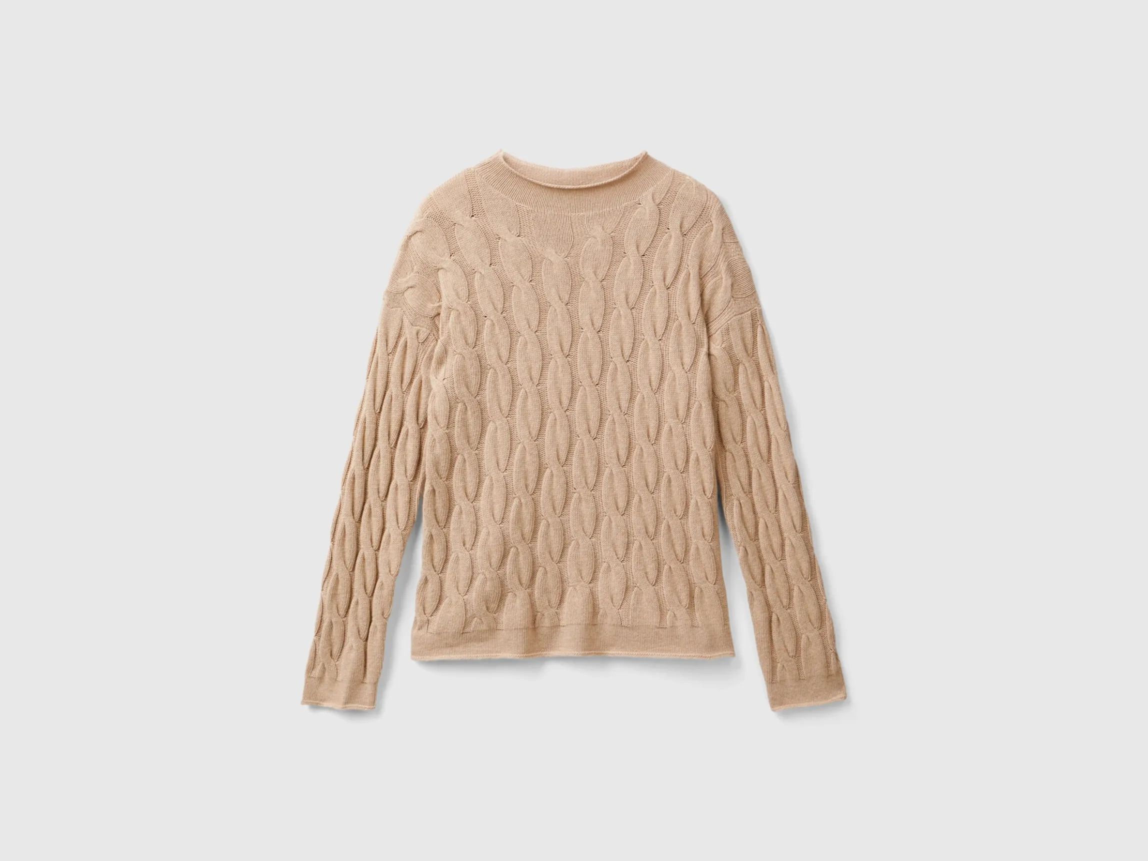 Cable knit sweater