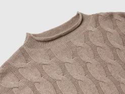 Cable knit sweater
