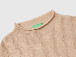 Cable knit sweater