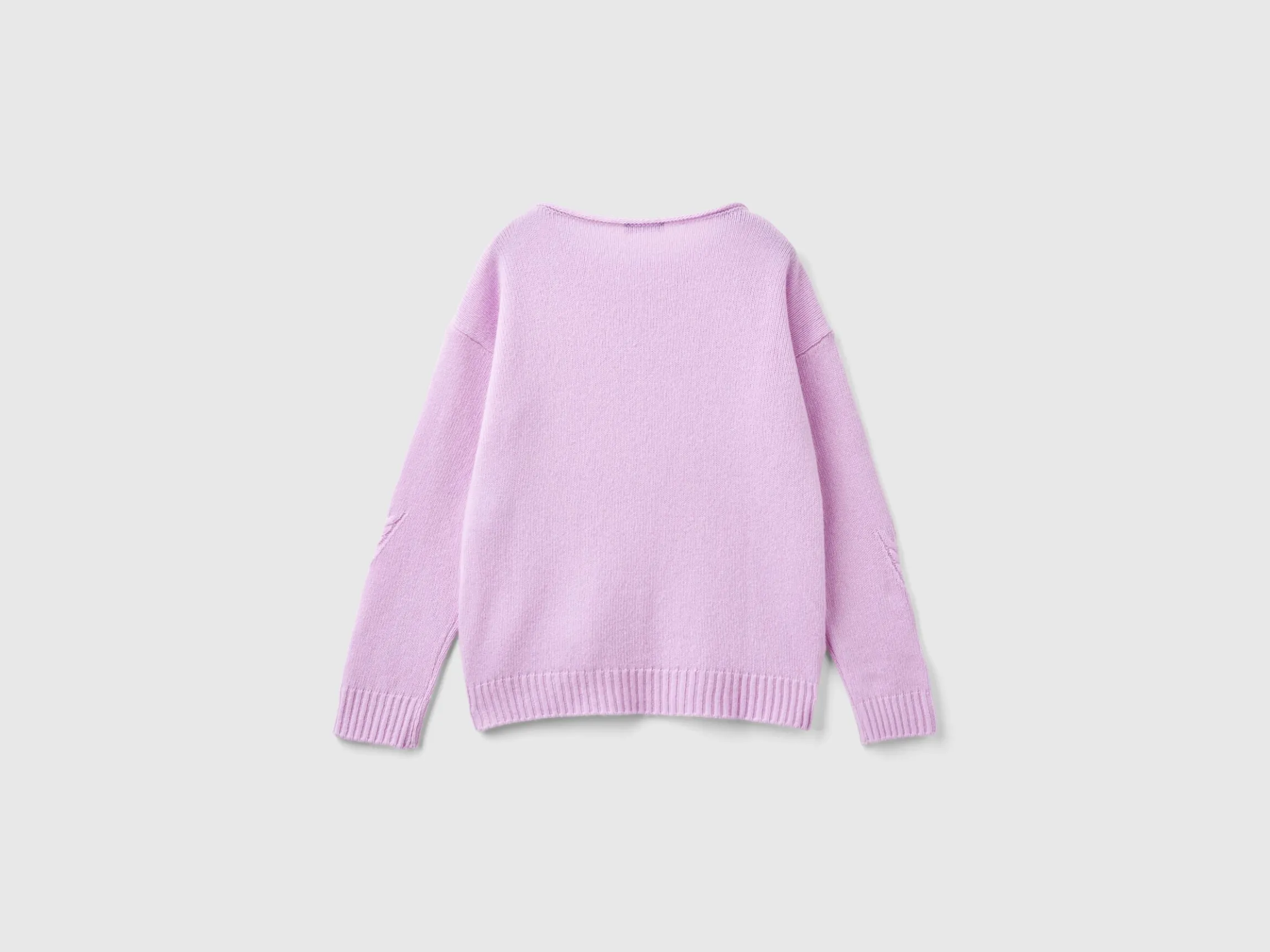 Cable knit sweater in wool blend