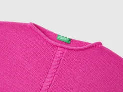 Cable knit sweater in wool blend