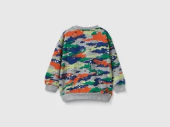 Camouflage print sweatshirt