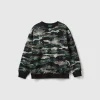 Camouflage sweatshirt in 100% cotton