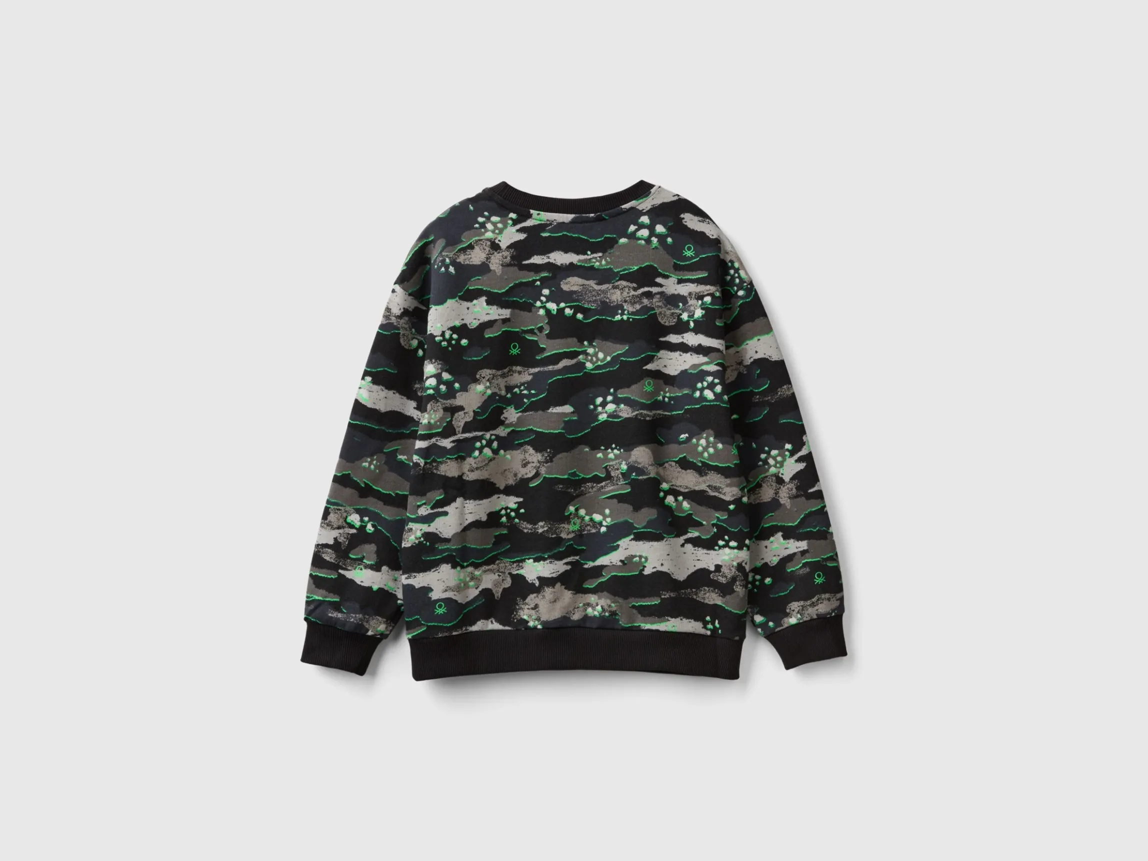 Camouflage sweatshirt in 100% cotton