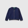 Cardigan in pure cotton lurex