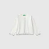 Cardigan in pure cotton lurex