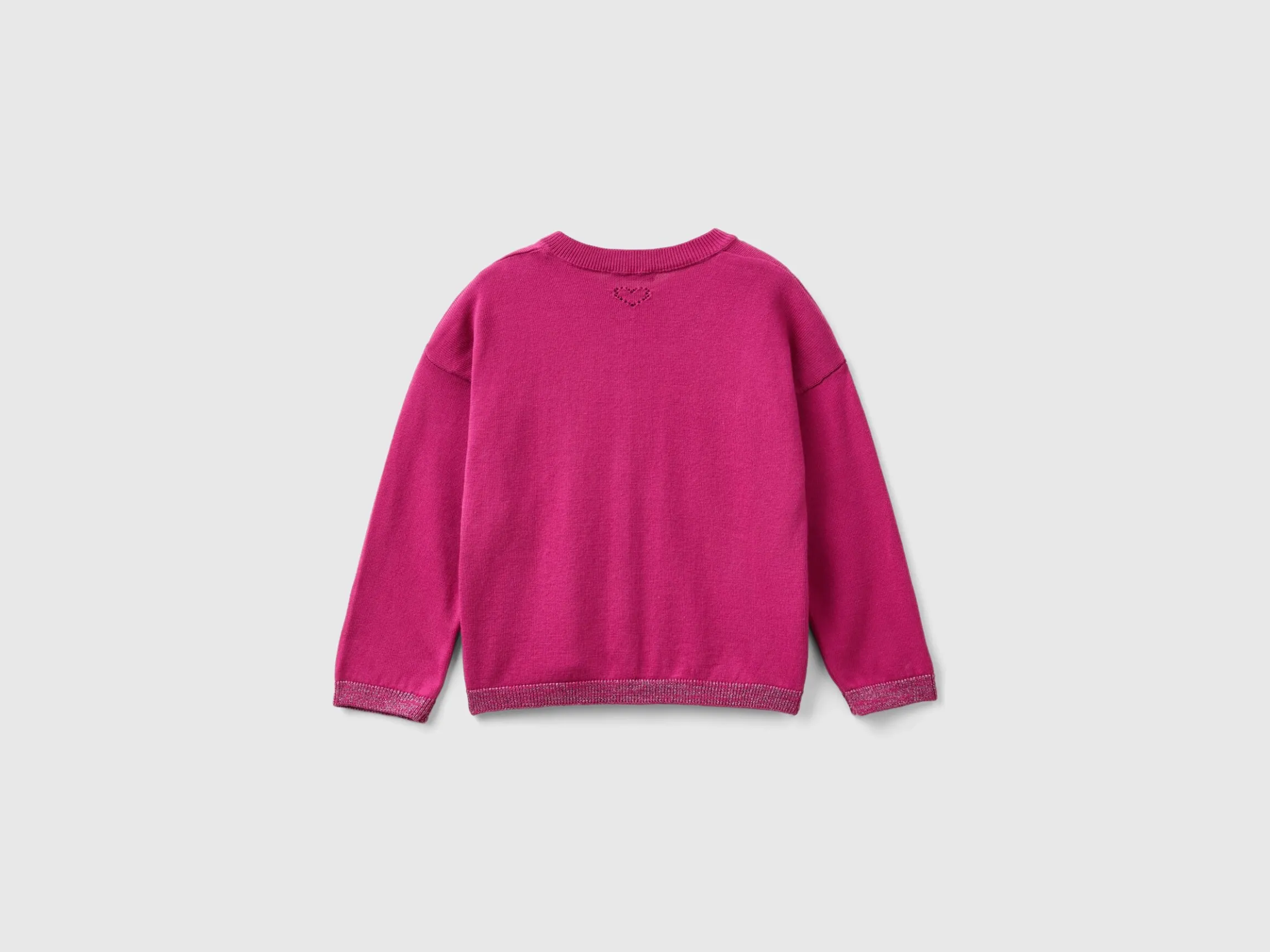 Cardigan in pure cotton lurex