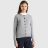 Cardigan in pure Shetland wool