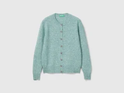 Cardigan in pure Shetland wool