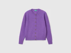 Cardigan in pure Shetland wool