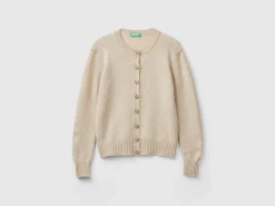 Cardigan in pure Shetland wool