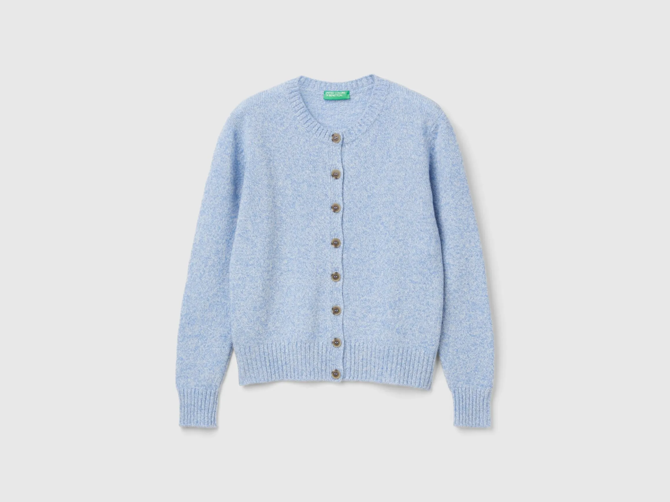 Cardigan in pure Shetland wool