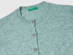 Cardigan in pure Shetland wool