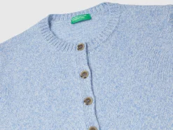 Cardigan in pure Shetland wool