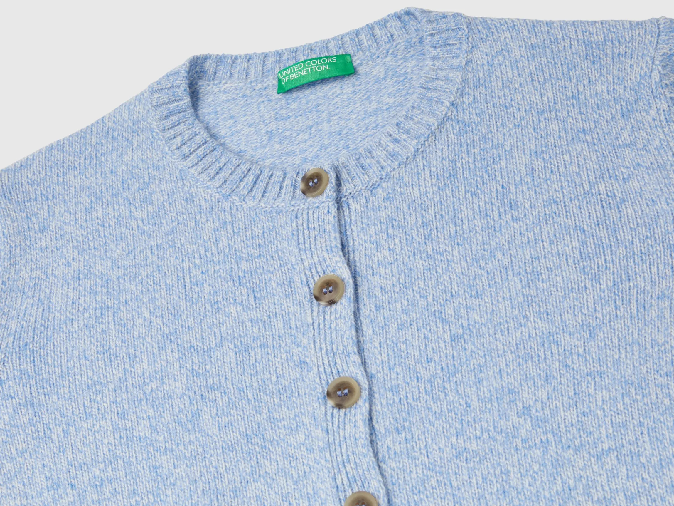 Cardigan in pure Shetland wool