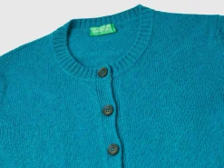 Cardigan in pure Shetland wool