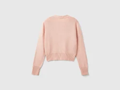 Cardigan with openwork