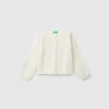 Cardigan with perforated details