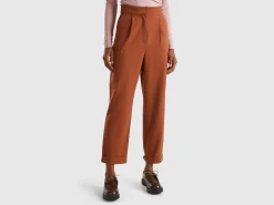 Cargo trousers in viscose blend